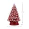 Mr. Christmas 18" Red with White Lights Nostalgic Ceramic Tree